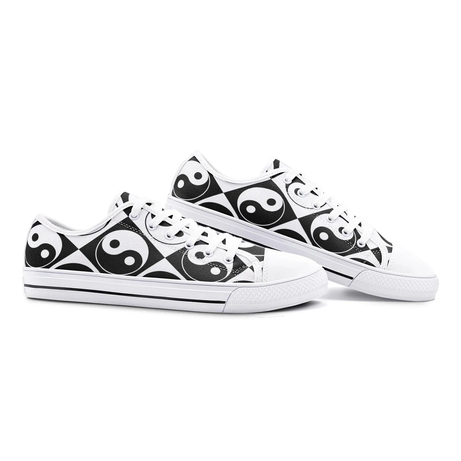 Yin and Yang Unisex Low Top Canvas Shoes